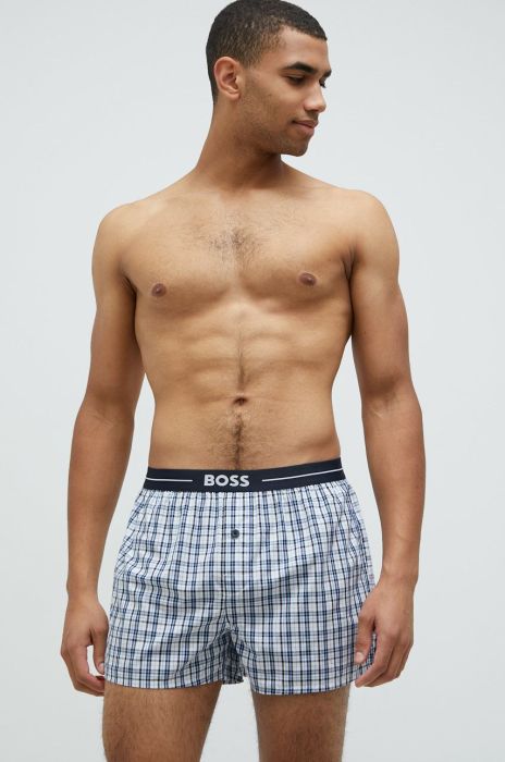 Бавовняні боксери BOSS 2-pack колір синій (2674764) Бавовняні боксери BOSS 2-pack колір синій (2674764)