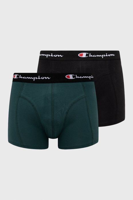 Боксери Champion (2-pack) чоловічі колір зелений Боксери Champion (2-pack) чоловічі колір зелений