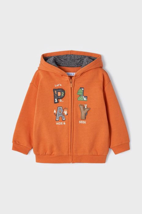 Дитяча кофта Mayoral колір помаранчевий з принтом (2570968) Дитяча кофта Mayoral колір помаранчевий з принтом (2570968)