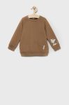 Дитяча кофта United Colors of Benetton колір коричневий однотонна (2626217)