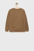 Дитяча бавовняна кофта United Colors of Benetton колір коричневий однотонна (2713097)