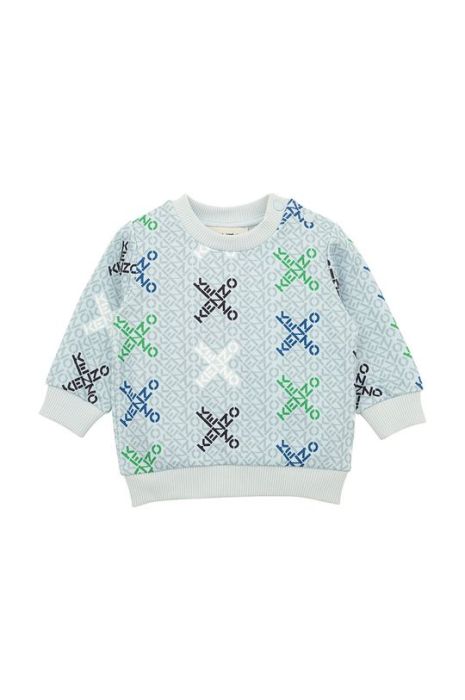 Дитяча бавовняна кофта Kenzo Kids візерунок колір блакитний (2699757)
