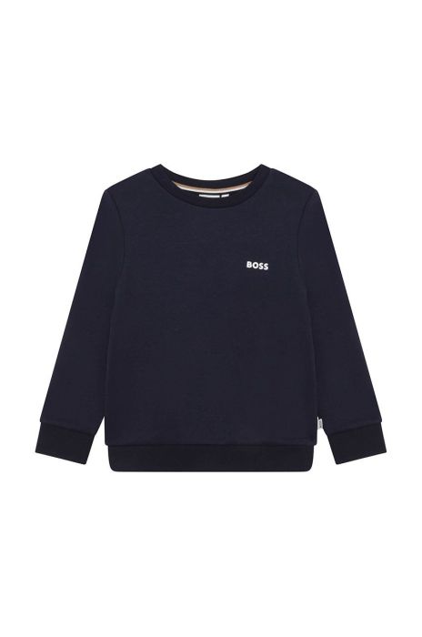 Дитяча кофта BOSS колір синій однотонна (2544739) Дитяча кофта BOSS колір синій однотонна (2544739)