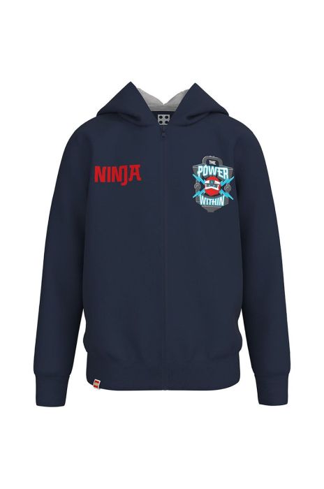 Дитяча бавовняна кофта Lego Wear колір синій з принтом (2582159) Дитяча бавовняна кофта Lego Wear колір синій з принтом (2582159)