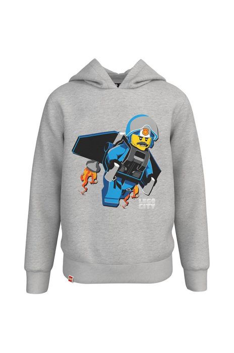 Дитяча бавовняна кофта Lego Wear колір сірий з принтом (2582258) Дитяча бавовняна кофта Lego Wear колір сірий з принтом (2582258)