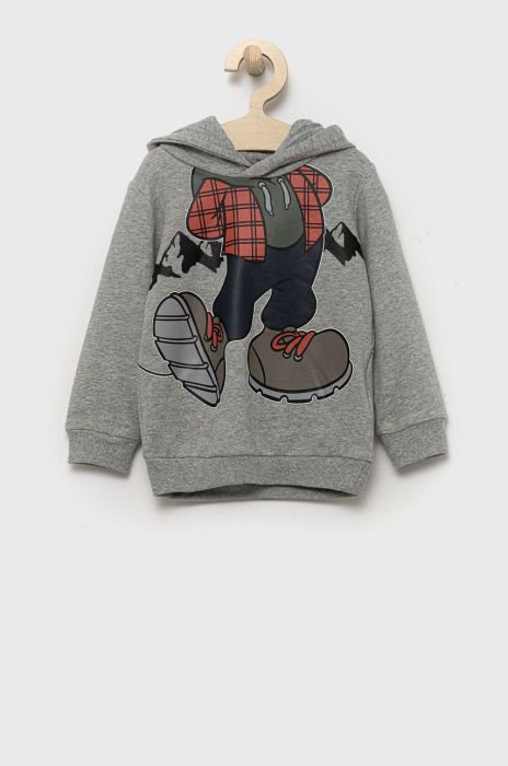 Дитяча кофта Name it колір сірий меланж