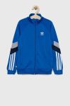 Дитяча кофта adidas Originals однотонна колір блакитний