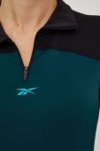 Спортивна кофта Reebok Tech Style жіноча колір зелений візерунок