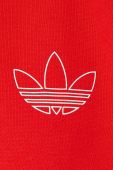Бавовняна кофта adidas Originals жіноча колір червоний з принтом Бавовняна кофта adidas Originals жіноча колір червоний з принтом
