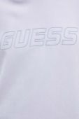 Кофта Guess жіноча з капюшоном з аплікацією колір фіолетовий