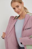 Куртка outdoor adidas TERREX колір рожевий
