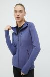 Спортивна кофта Marmot Preon жіноча колір синій з капюшоном однотонна Спортивна кофта Marmot Preon жіноча колір синій з капюшоном однотонна
