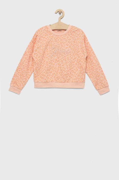 Дитяча бавовняна кофта Guess колір рожевий візерунок (2452356)