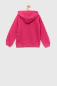 Дитяча кофта United Colors of Benetton колір рожевий з капюшоном з аплікацією (2823737) Дитяча кофта United Colors of Benetton колір рожевий з капюшоном з аплікацією (2823737)