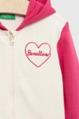Дитяча кофта United Colors of Benetton з капюшоном з аплікацією колір барвистий (2823765)