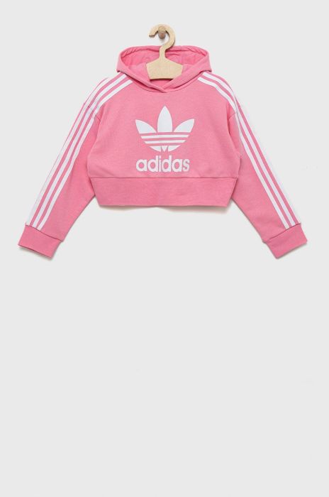 Дитяча кофта adidas Originals колір рожевий з аплікацією (2525630)