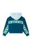 Дитяча кофта Dkny колір бірюзовий візерунок (2697239)