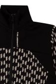 Дитяча кофта Karl Lagerfeld колір чорний візерунок (2611740) Дитяча кофта Karl Lagerfeld колір чорний візерунок (2611740)