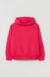 Дитяча бавовняна кофта OVS колір рожевий з капюшоном однотонна (2727753)