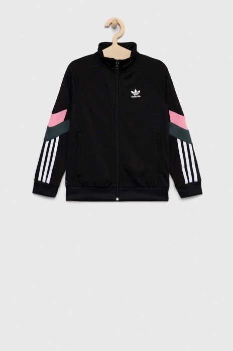 Дитяча кофта adidas Originals колір чорний з аплікацією (2849632) Дитяча кофта adidas Originals колір чорний з аплікацією (2849632)