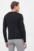 Светр з домішкою вовни Guess чоловічий колір чорний легкий (2454727)