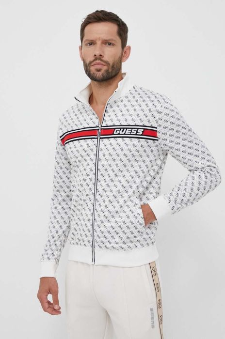 Кофта Guess чоловіча колір білий візерунок (3308463) Кофта Guess чоловіча колір білий візерунок (3308463)