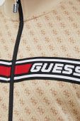 Кофта Guess чоловіча колір бежевий з аплікацією (2697329) Кофта Guess чоловіча колір бежевий з аплікацією (2697329)