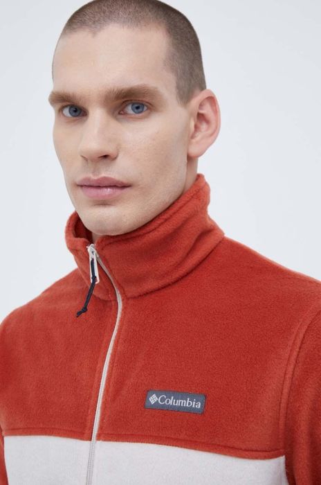 Спортивна кофта Columbia Steens Mountain 2.0 колір червоний візерунок Спортивна кофта Columbia Steens Mountain 2.0 колір червоний візерунок