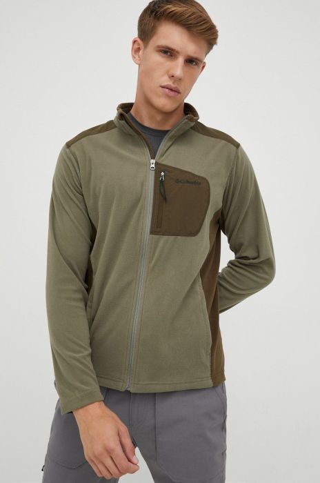 Кофта Columbia чоловіча колір зелений візерунок Кофта Columbia чоловіча колір зелений візерунок