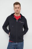 Кофта Tommy Hilfiger чоловіча колір синій з капюшоном з аплікацією (2781869) Кофта Tommy Hilfiger чоловіча колір синій з капюшоном з аплікацією (2781869)