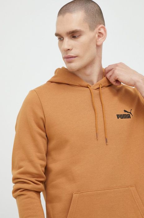Кофта Puma чоловіча колір жовтий з капюшоном однотонна Кофта Puma чоловіча колір жовтий з капюшоном однотонна