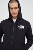 Бавовняна кофта The North Face чоловіча колір чорний однотонна Бавовняна кофта The North Face чоловіча колір чорний однотонна