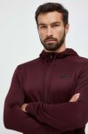 Кофта Under Armour колір бордовий з капюшоном однотонна Кофта Under Armour колір бордовий з капюшоном однотонна