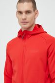 Спортивна кофта Jack Wolfskin Baiselberg чоловіча колір червоний однотонна Спортивна кофта Jack Wolfskin Baiselberg чоловіча колір червоний однотонна