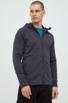Спортивна кофта Jack Wolfskin Baiselberg чоловіча колір сірий однотонна Спортивна кофта Jack Wolfskin Baiselberg чоловіча колір сірий однотонна