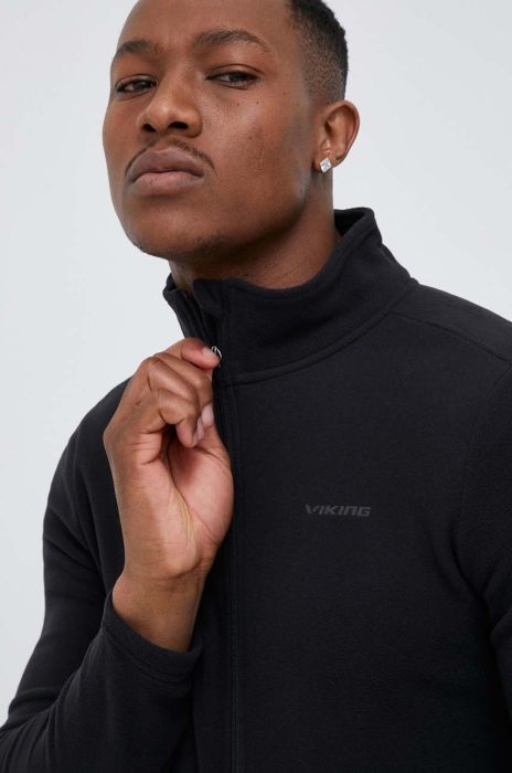 Спортивна кофта Viking Tesero чоловіча колір чорний однотонна Спортивна кофта Viking Tesero чоловіча колір чорний однотонна