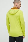Спортивна кофта Icebreaker Quantum Iii чоловіча колір зелений з капюшоном однотонна Спортивна кофта Icebreaker Quantum Iii чоловіча колір зелений з капюшоном однотонна