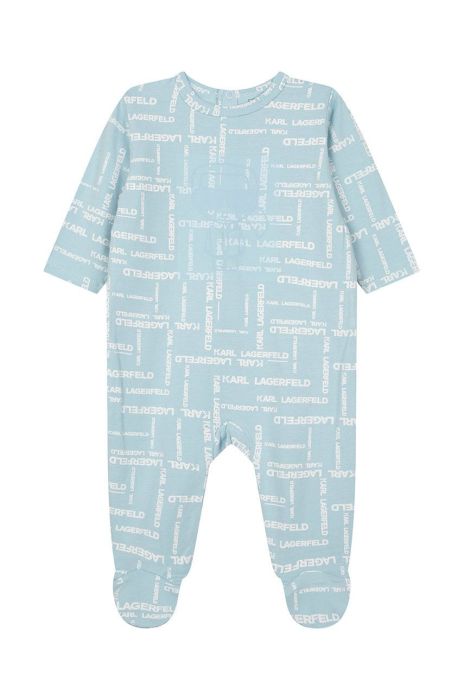 Karl Lagerfeld Повзунки для немовлят колір блакитний Karl Lagerfeld Повзунки для немовлят колір блакитний
