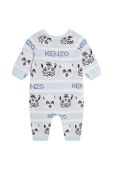 Kenzo Kids Дитячі бавовняні повзунки колір блакитний (2700252) Kenzo Kids Дитячі бавовняні повзунки колір блакитний (2700252)