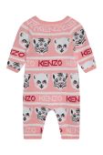 Kenzo Kids Дитячі бавовняні повзунки + czapeczka колір рожевий Kenzo Kids Дитячі бавовняні повзунки + czapeczka колір рожевий