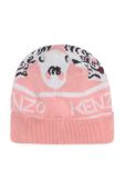 Kenzo Kids Дитячі бавовняні повзунки + czapeczka колір рожевий Kenzo Kids Дитячі бавовняні повзунки + czapeczka колір рожевий
