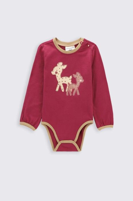 Боді для немовлят Coccodrillo колір бордо (3514520) Боді для немовлят Coccodrillo колір бордо (3514520)