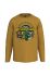 Дитячий бавовняний лонгслів Lego Wear колір жовтий з принтом