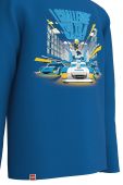 Дитячий бавовняний лонгслів Lego Wear з принтом колір блакитний (2580184)