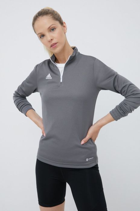 Лонгслів для тренувань adidas Performance Entrada 22 H57542 колір сірий Лонгслів для тренувань adidas Performance Entrada 22 H57542 колір сірий