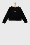 Дитяча кофта EA7 Emporio Armani колір чорний