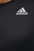 Лонгслів до бігу adidas Performance Own The Run колір чорний однотонний