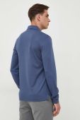 Бавовняний лонгслів BOSS однотонний колір блакитний (3408147) Бавовняний лонгслів BOSS однотонний колір блакитний (3408147)