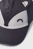 Дитяча бавовняна кепка Mayoral колір чорний візерунок Дитяча бавовняна кепка Mayoral колір чорний візерунок