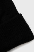 Шапка з домішкою вовни Only колір чорний з товстого трикотажу (2792614)